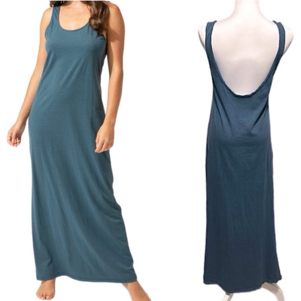 Pull&Bear Teal Maxi Dress